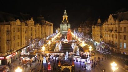 Târgul de Crăciun de la Timişoara se deschide… de Ziua Naţională a României