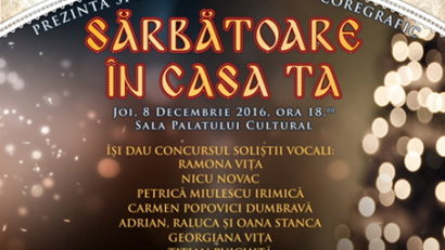 „Sărbătoare în casa ta” – spectacol de excepţie pentru iubitorii muzicii populare pe scena Palatului Cultural din Reşiţa