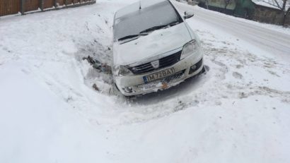 [FOTO] Accident în Caraş-Severin: Carosabilul necurăţat a făcut o nouă victimă