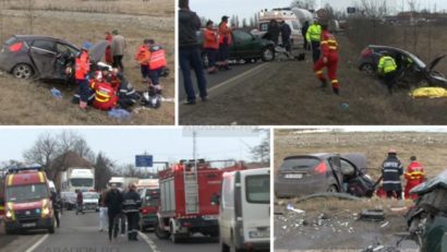 Grav accident de circulaţie. Şoferul a scăpat, dar soţia sa a murit