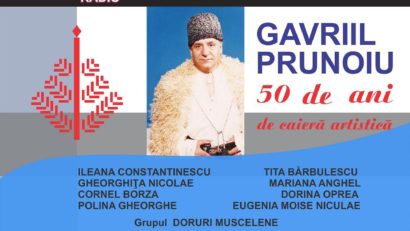 Concert aniversar Gavril Prunoiu la Sala Radio 75 de ani de viaţă şi 50 de ani de carieră artistică