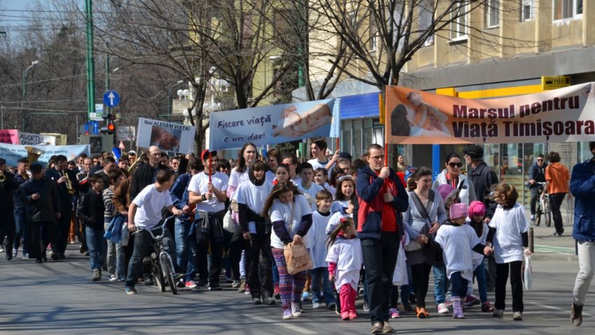 Primul oraș din România unde a avut loc Marșul pentru viață a fost Timișoara