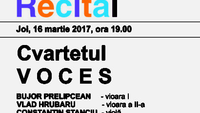 Cvartetul Voces – un nou concert 100% Haydn, la Sala Radio