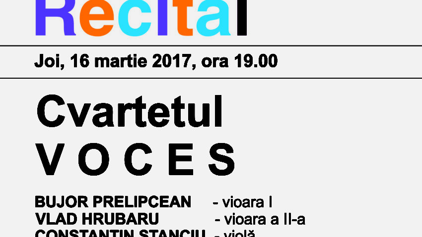 Cvartetul Voces – un nou concert 100% Haydn, la Sala Radio