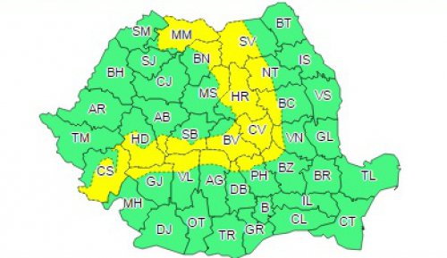 Vremea schimbă foaia! Cod galben de ninsori la munte, ploi şi vânt puternic, în toată ţara