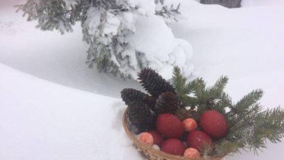 [FOTO] A început din nou să… cadă: Ninsoare, viscol, frig şi ceaţă în munţii Banatului