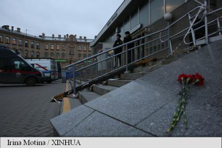 Oraşul Sankt-Petersburg, în doliu după atentatul din metrou