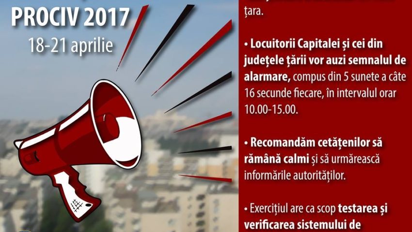 Patru zile de alarmă în toată ţara. Autorităţile se pregătesc de cel mai amplu exerciţiu de alarmare a populaţiei