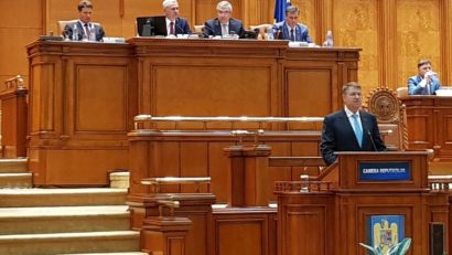 Alocuţiune a preşedintelui Klaus Iohannis în plenul reunit al Parlamentului