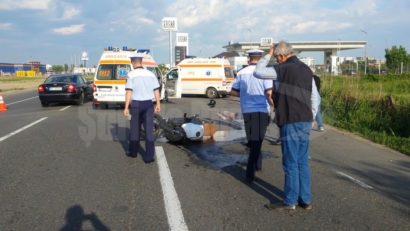 VIDEO: Imagini teribile care au surprins ieri moartea unui motociclist român