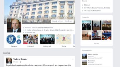 Ministrul Justiției, Tudorel Toader și-a anunțat demisia, pe Facebook!