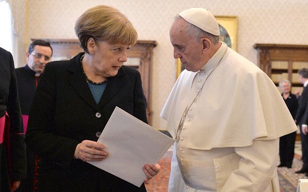 Angela Merkel, în audienţă privată la Vatican!