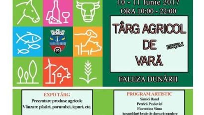 Târg agricol de vară în premieră la Moldova Nouă