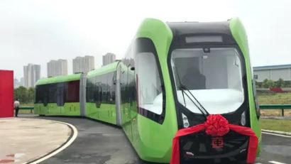 Trenul-autobuz inteligent va circula fără mecanic în China!