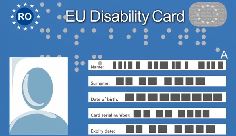 Card european pentru persoanele cu dizabilităţi din România