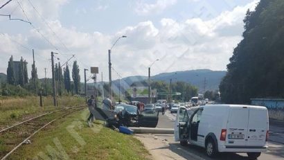 Accident în zi de sărbătoare în zona Triaj din Reşiţa