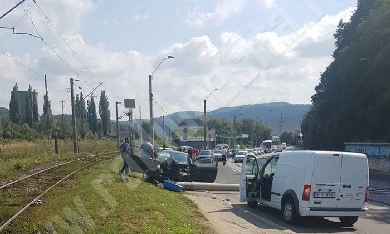 Accident în zi de sărbătoare în zona Triaj din Reşiţa