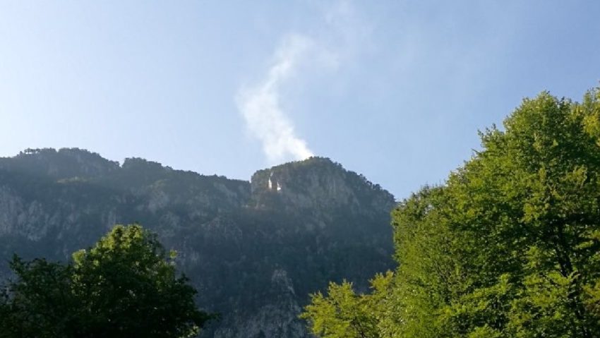 Un nou incendiu în parcul Naţional Domogled – Valea Cernei