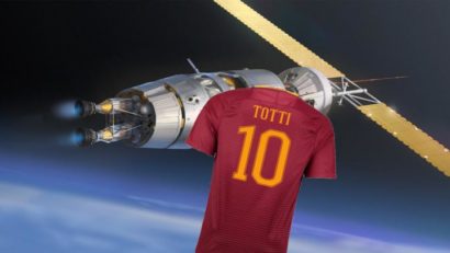 Ultimul tricou al lui Totti, expediat în spațiul cosmic