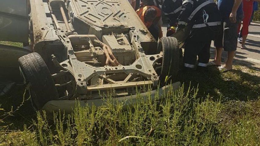 Accident rutier pe un drum comunal din Timiş