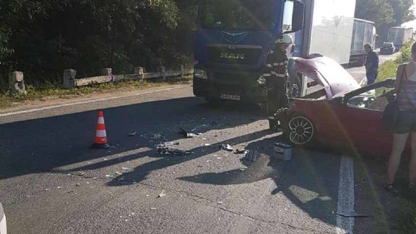 [FOTO] Accident rutier între Margina şi Coşava