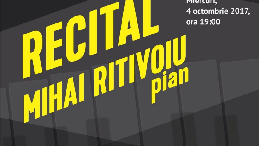 Recital de pian la Sala Radio, cu Mihai Ritivoiu