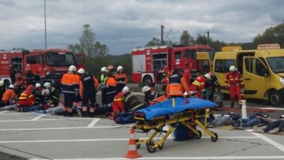 [FOTO] Planul roşu de intervenţie a fost activat pe DN 6