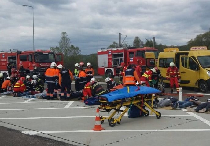 [FOTO] Planul roşu de intervenţie a fost activat pe DN 6