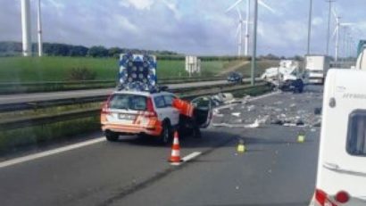 Accident grav în Belgia. 8 români răniți și trei în stare gravă