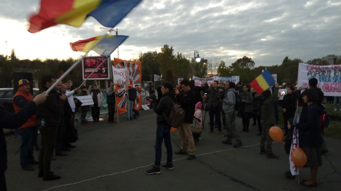 Protest faţă de obligativitatea vaccinării în capitală