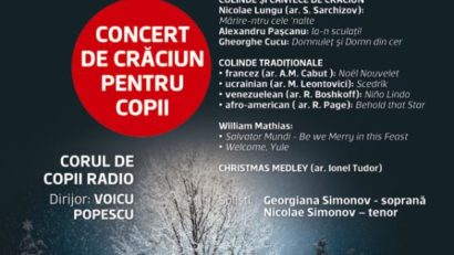 [FOTO] Concert de Crăciun pentru copii la Sala Radio