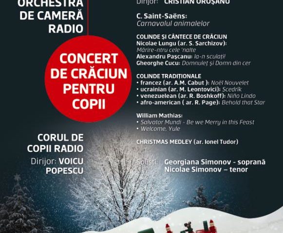 [FOTO] Concert de Crăciun pentru copii la Sala Radio