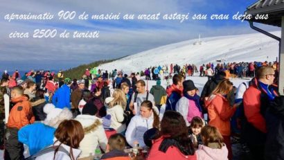 Sâmbătă, record de turişti pe Muntele Mic!