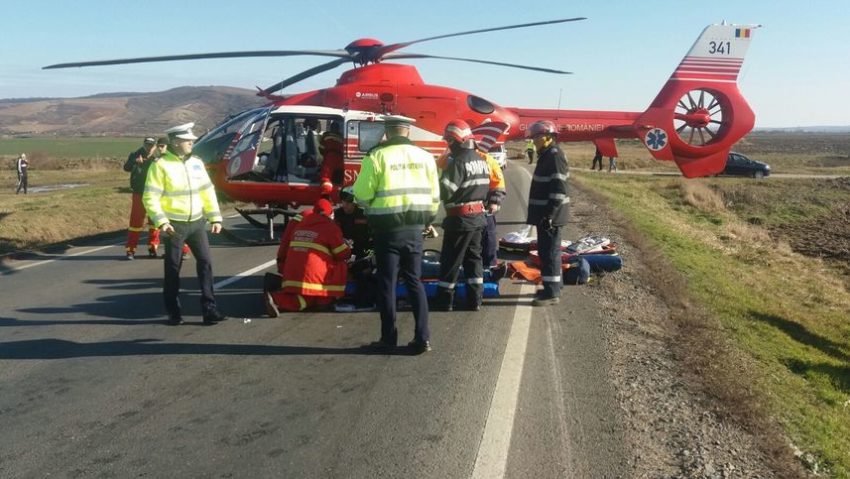 Accident extrem de grav astăzi, în Arad. Două TIR-uri și un autoturism implicate