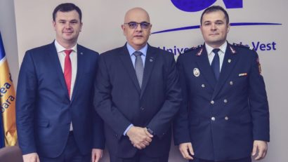 Protocol de colaborare încheiat, astăzi, între Universitatea de Vest Timişoara şi Departamentul pentru Situaţii de Urgenţă MAI!