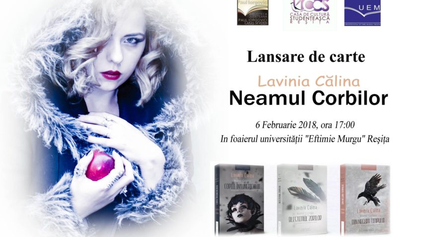 [FOTO] Trilogia ,,Neamul Corbilor”,de Lavinia Călina, se lansează marți la Reșița!