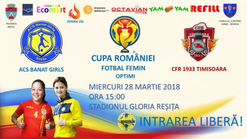 Fetele de la Banat Girls înfruntă vicecampioana CFR Timişoara