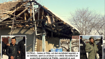 Doi tineri care au incendiat un sediu de poliție din Vaslui, în arest preventiv