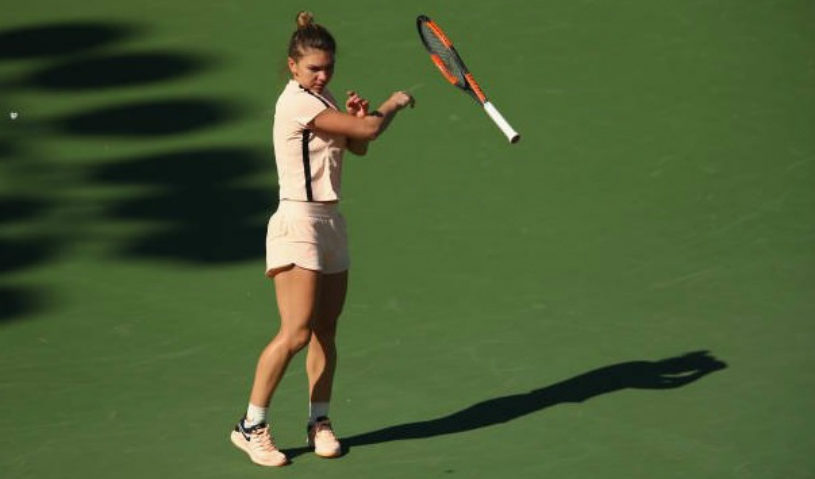 Simona Halep va plăti pentru ieşirea nervoasă din meciul cu Oceane Dodin