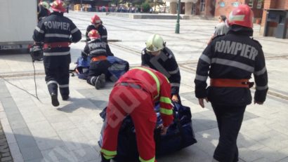 [VIDEO-FOTO] „Cutremur” în Centrul Civic al Reşiţei