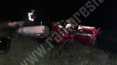 La ieşirea din Teregova – grav accident de circulaţie