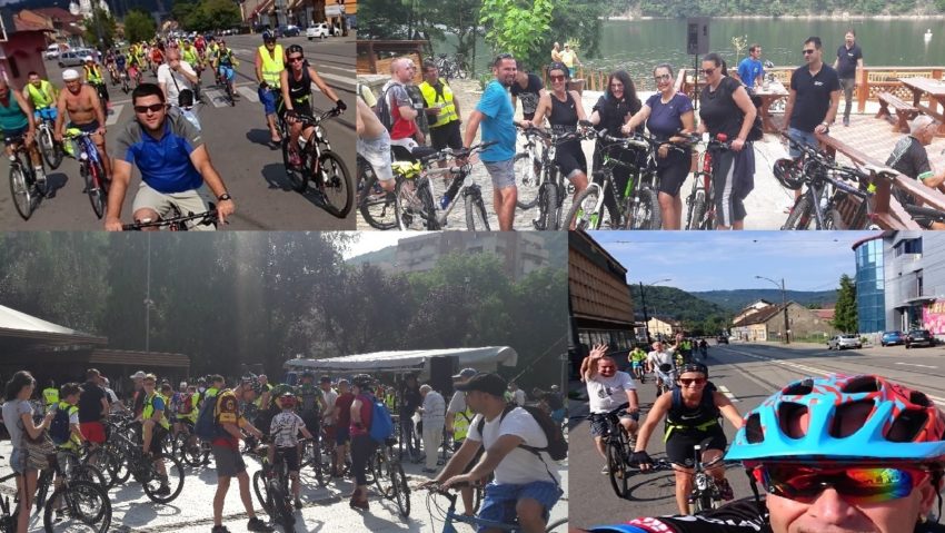 [FOTO-VIDEO] „Într-o tură pân’ la Șură”: mișcare, relaxare, socializare pe bicicletă, la ceas aniversar cu Radio Reșița!