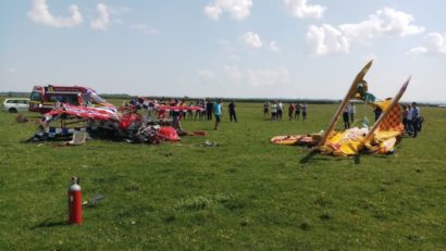 Încă o tragedie aviatică petrecută astăzi în România. Două avioane s-au ciocnit iar unul din piloți a murit