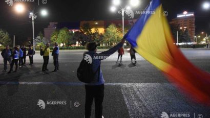 Un nou protest în Piaţa Victoriei din Bucureşti