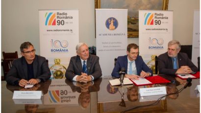 [FOTO] Protocol de colaborare între SRR şi Academia Română