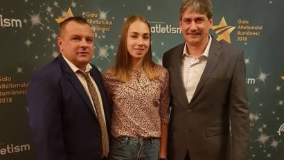 [FOTO-AUDIO] Reșițenii Daria Grigoroiu și Ștefan Nagy, pe podium la Gala Atletismului Românesc. Primarul Caransebeșului Felix Borcean, premiat de FRA