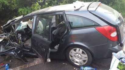 [FOTO] Accident cu un mort pe DN6. Şoferul TIR-ului era băut