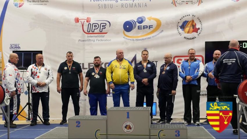 Participare cărășeană la Campionatul European de Powerlifting – masters de la Sibiu!