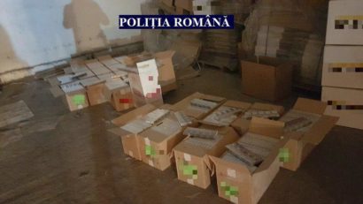 Polițiștii arădeni au depistat un depozit de țigări de contrabandă