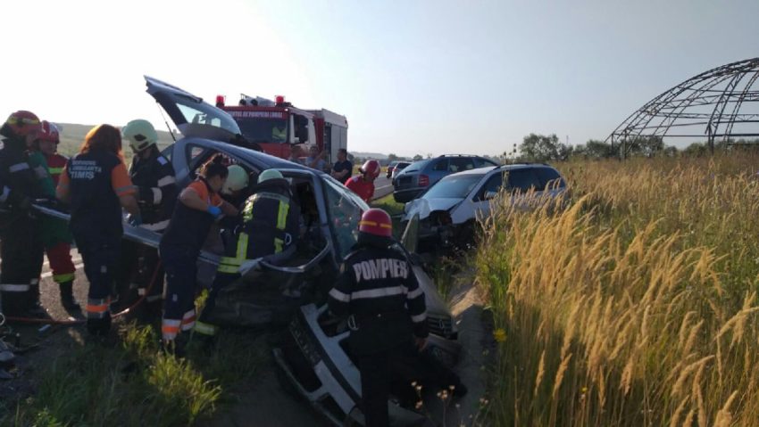 [FOTO] Grav accident rutier pe centura Lugojului